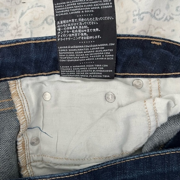 Harley-Davidson Blue Straight Leg Jeans with Classic Design - Picture 12 of 13